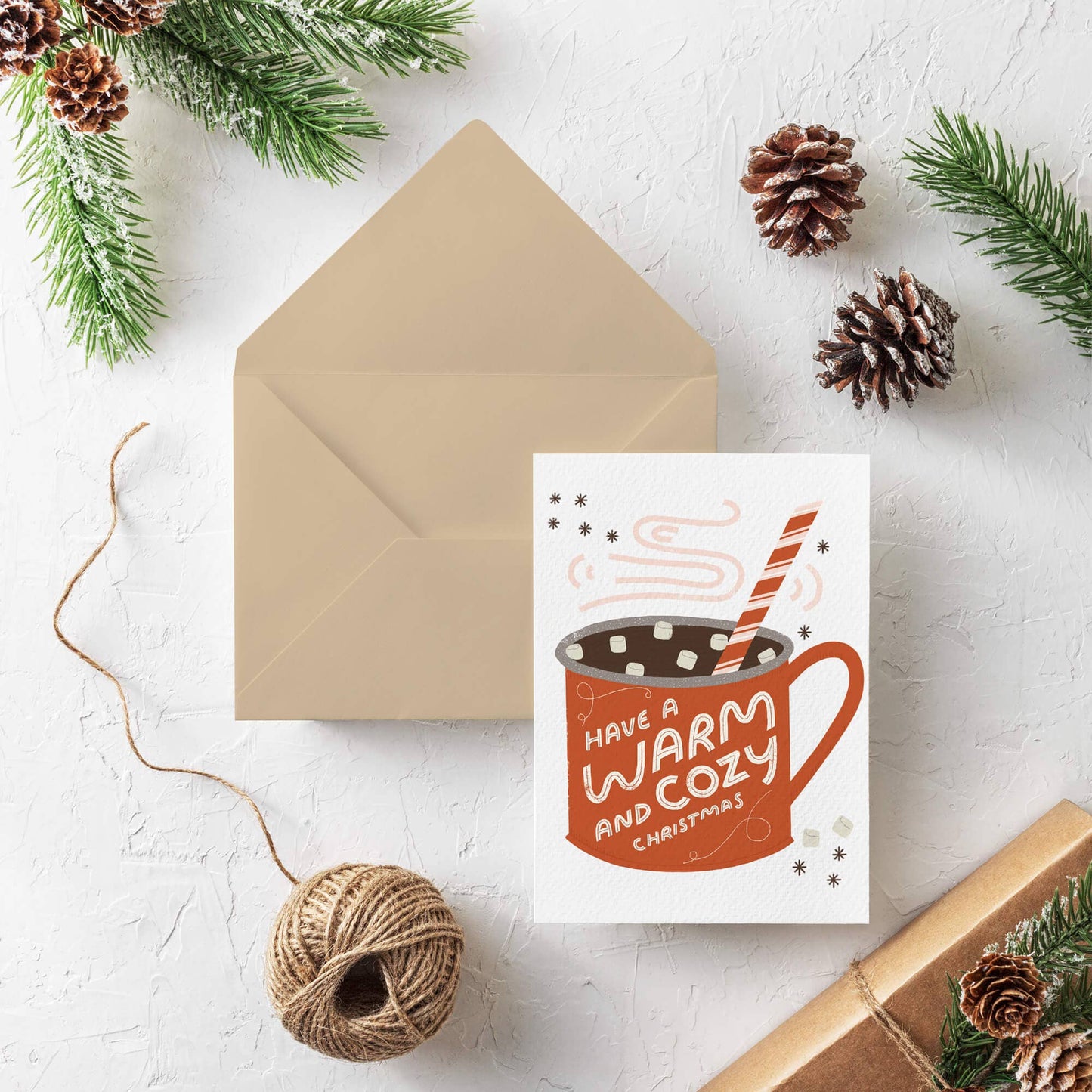 Boxed Set of 8 Hot Cocoa Christmas Card