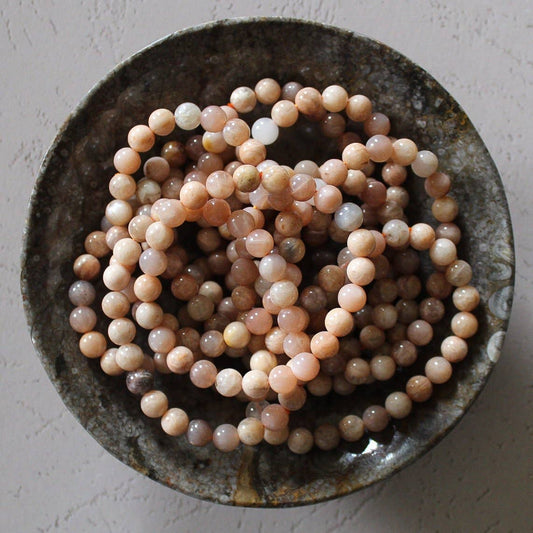 Peach Moonstone Bracelet