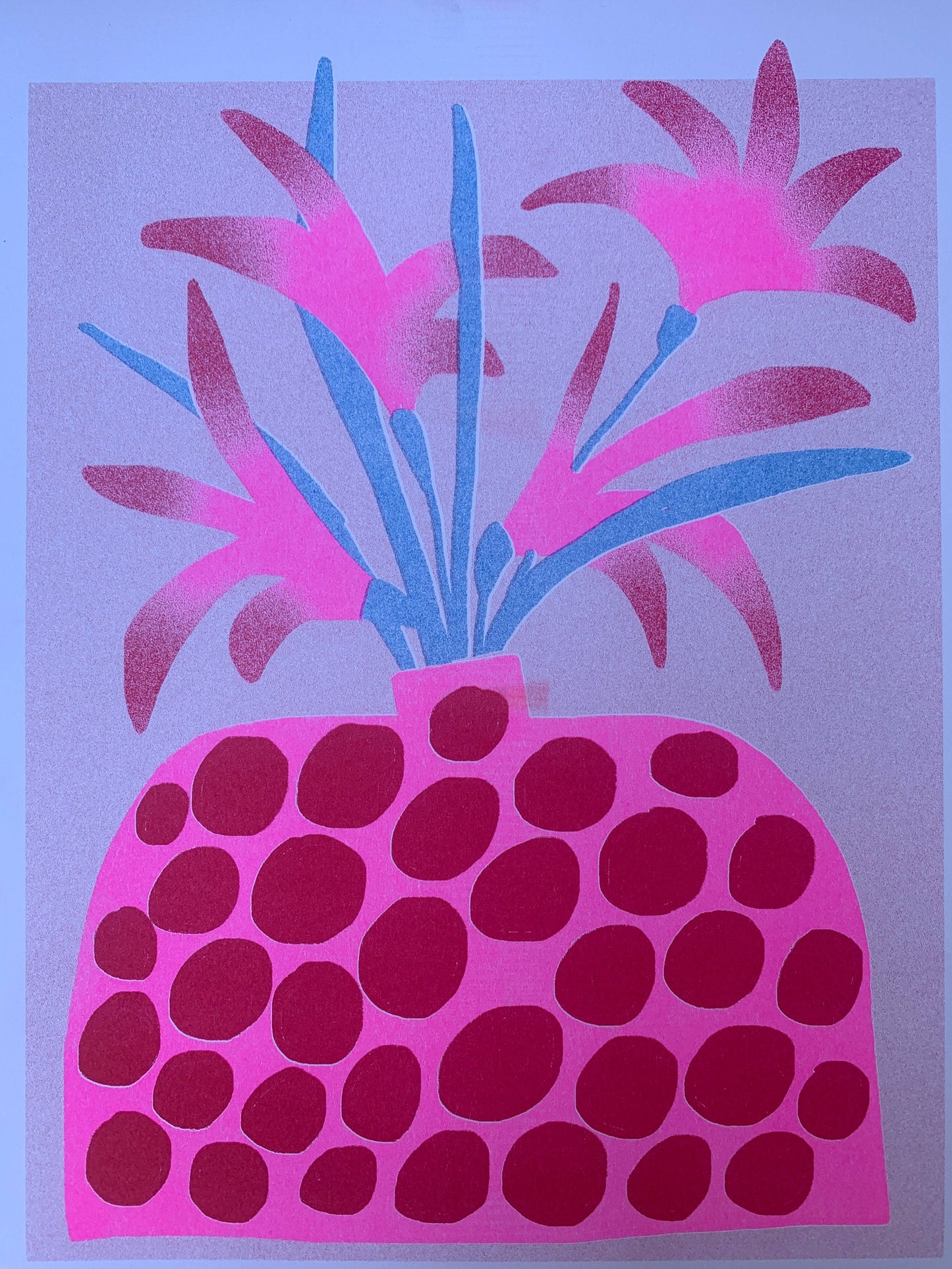 Risograph Print - Lily 8.5x11"