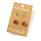 Indali Goldstone Stud Earrings - Set of 2 Semi Precious