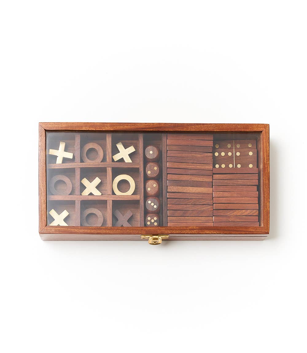 Rosewood 3-in-1 Game Set