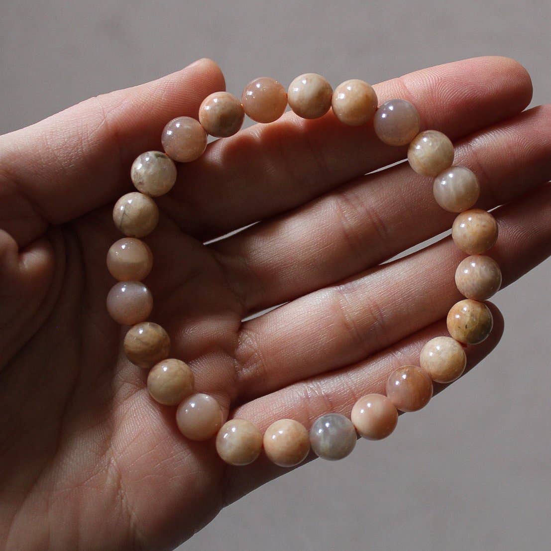 Peach Moonstone Bracelet