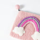 Rainbow Felt Purse