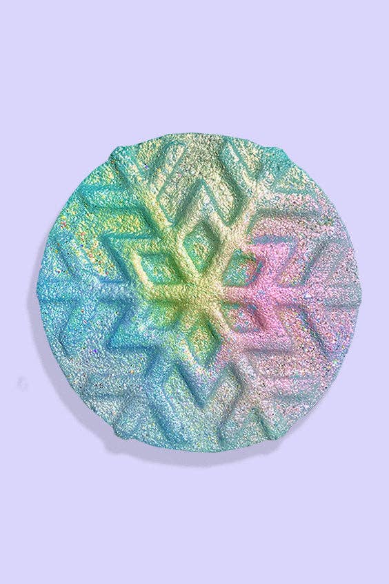 Ascending Snowflake - Holiday Crystal Infused Bath Bomb