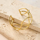 Intertwined Brass Cuff