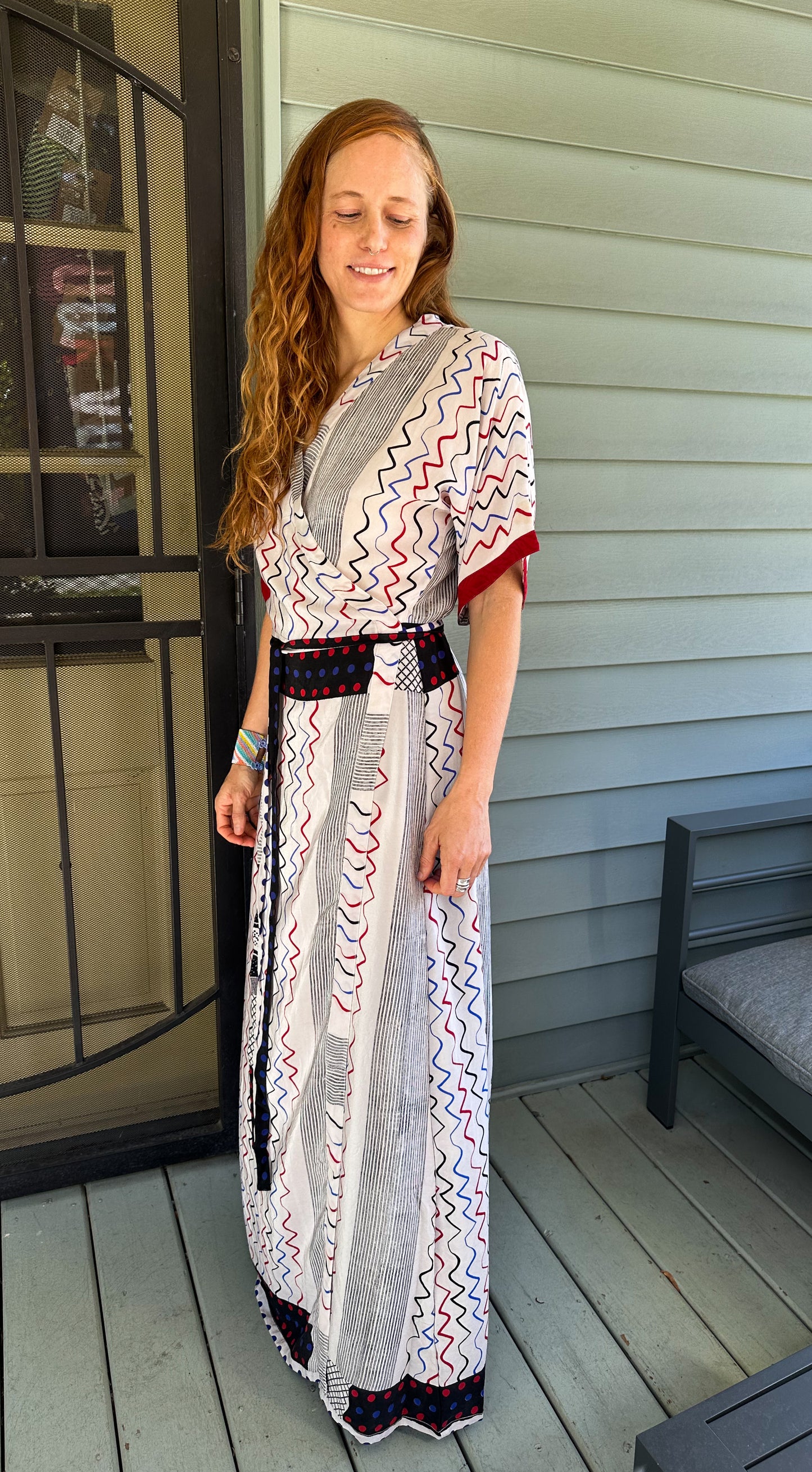 Vintage Silk Wrap Dress