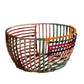 Recycled Sari Wrapped Wire Basket