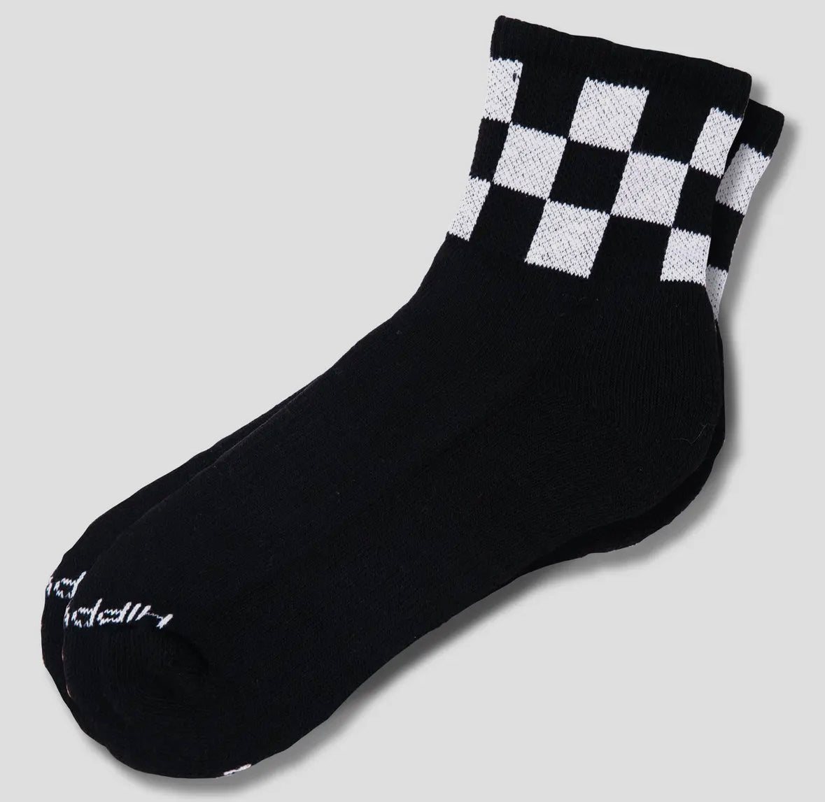 Checkered Quarter Crew Socks