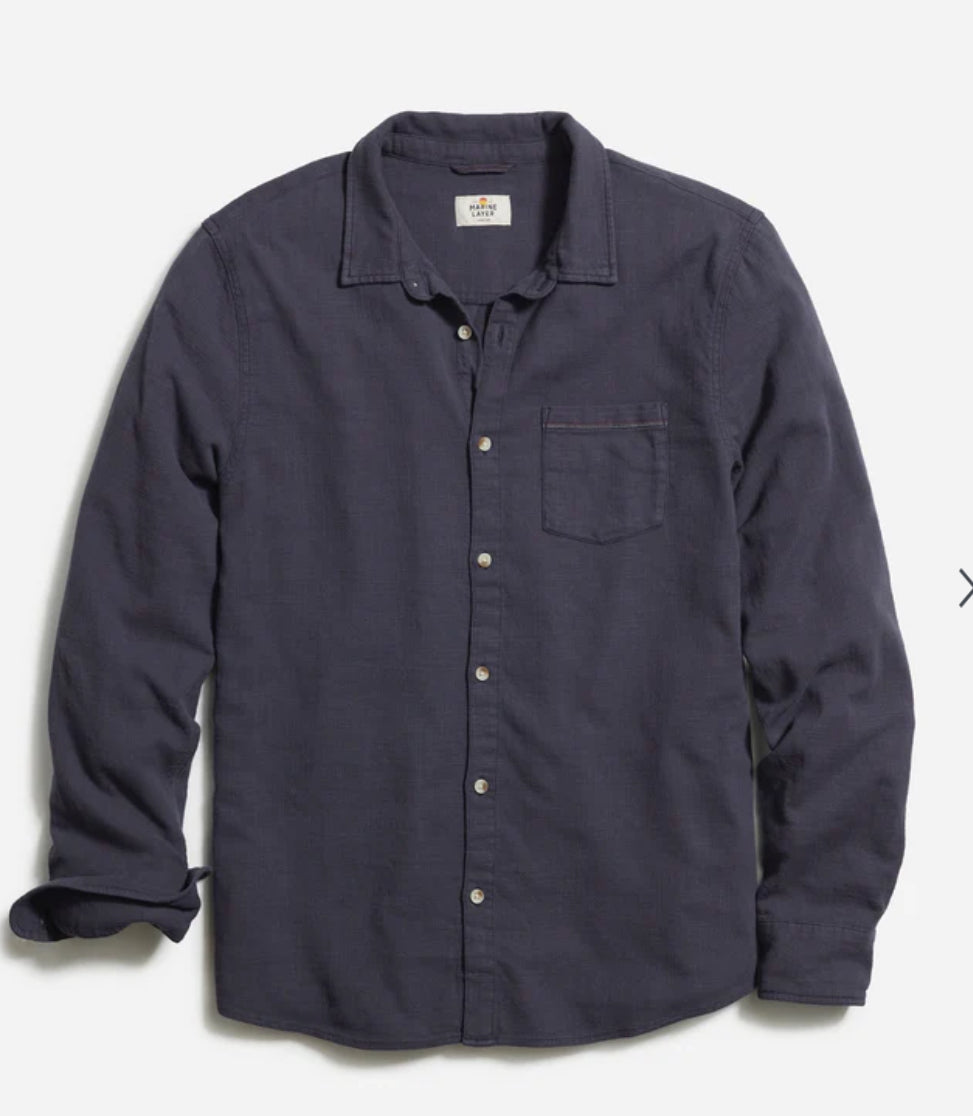 Stretch Selvage Long Sleeve Shirt