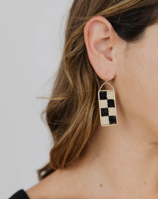 Checkered Earrings