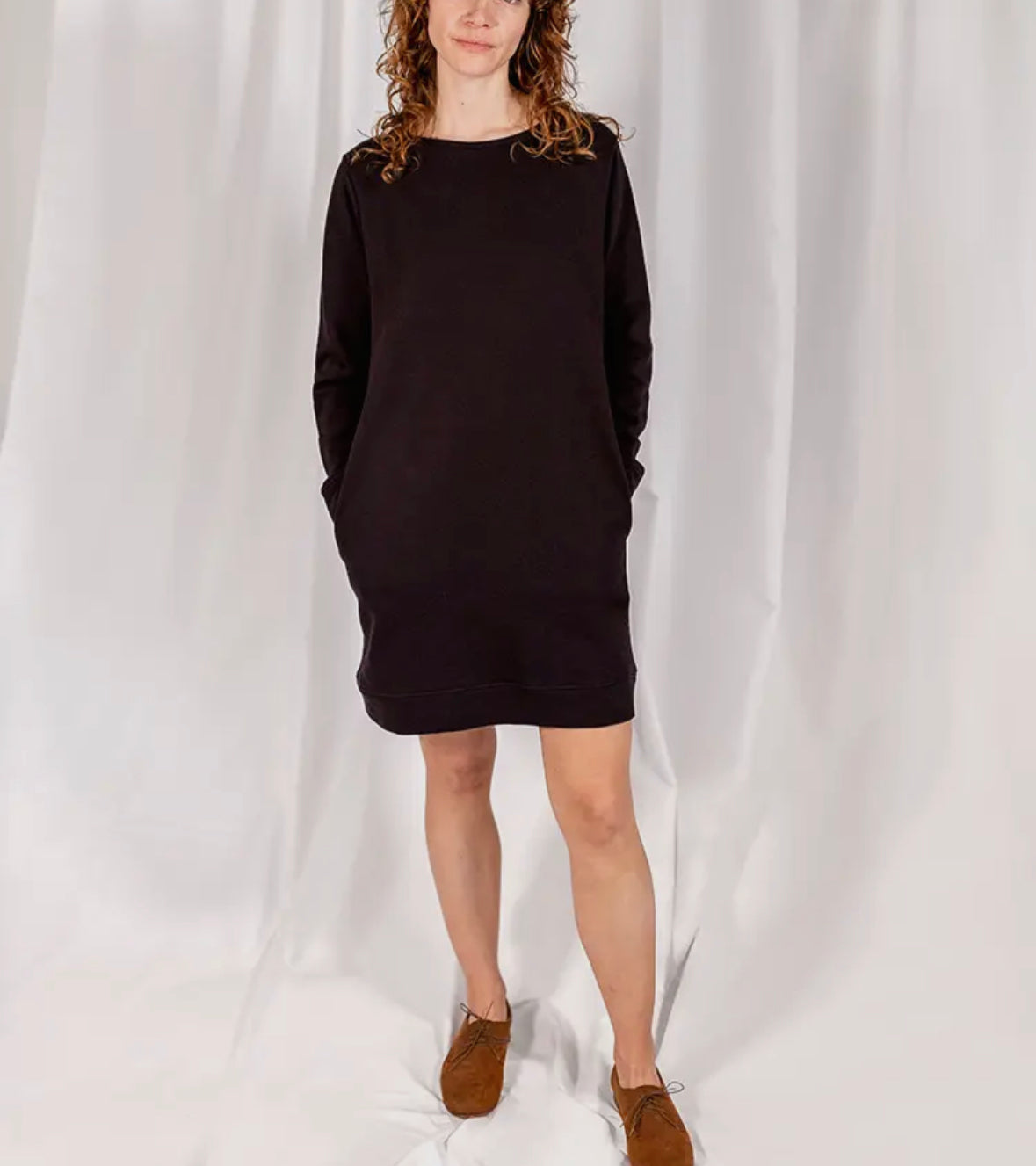 Sweatshirt Dress Black