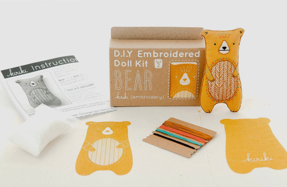 Embroidery Bear Stuffy Kit