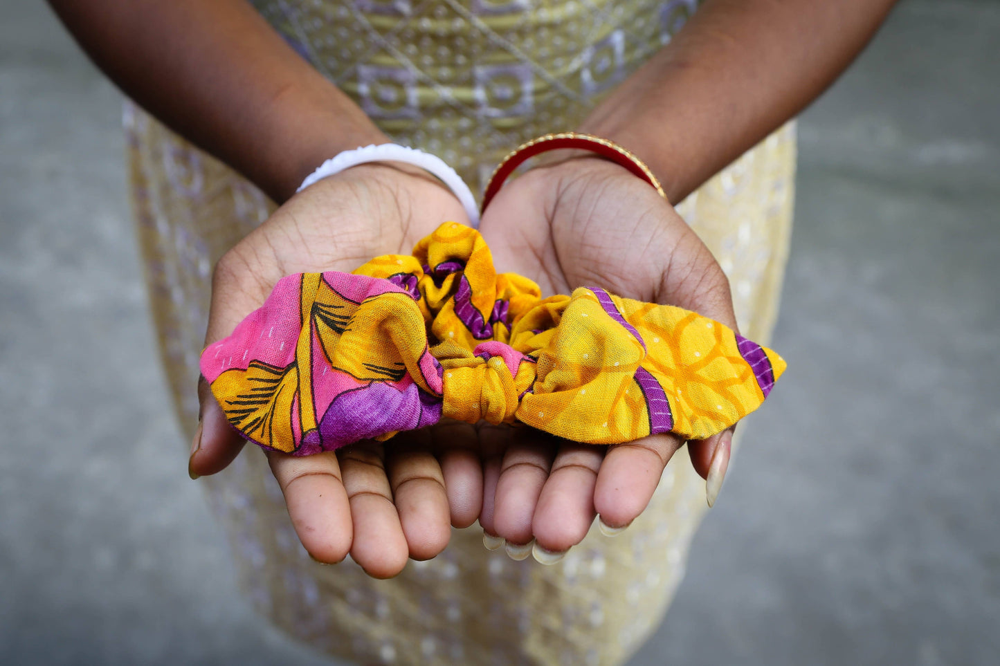 Saree Scrunchie with Bow