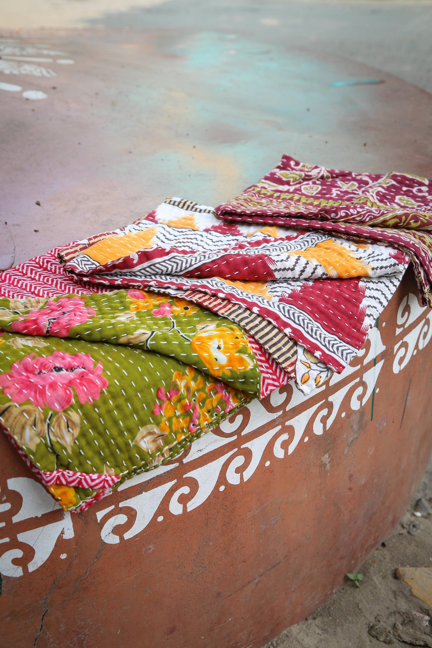 Kantha Kitchen Towel