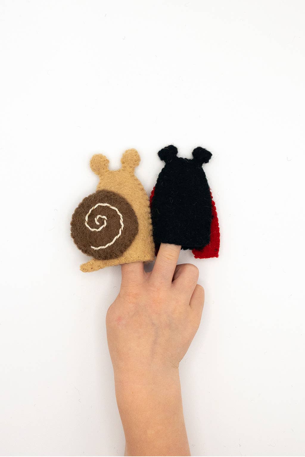 Finger Puppet - Ladybug and Snail Set (Garden theme) 