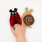 Finger Puppet - Ladybug and Snail Set (Garden theme) 