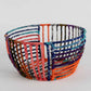 Recycled Sari Wrapped Wire Basket