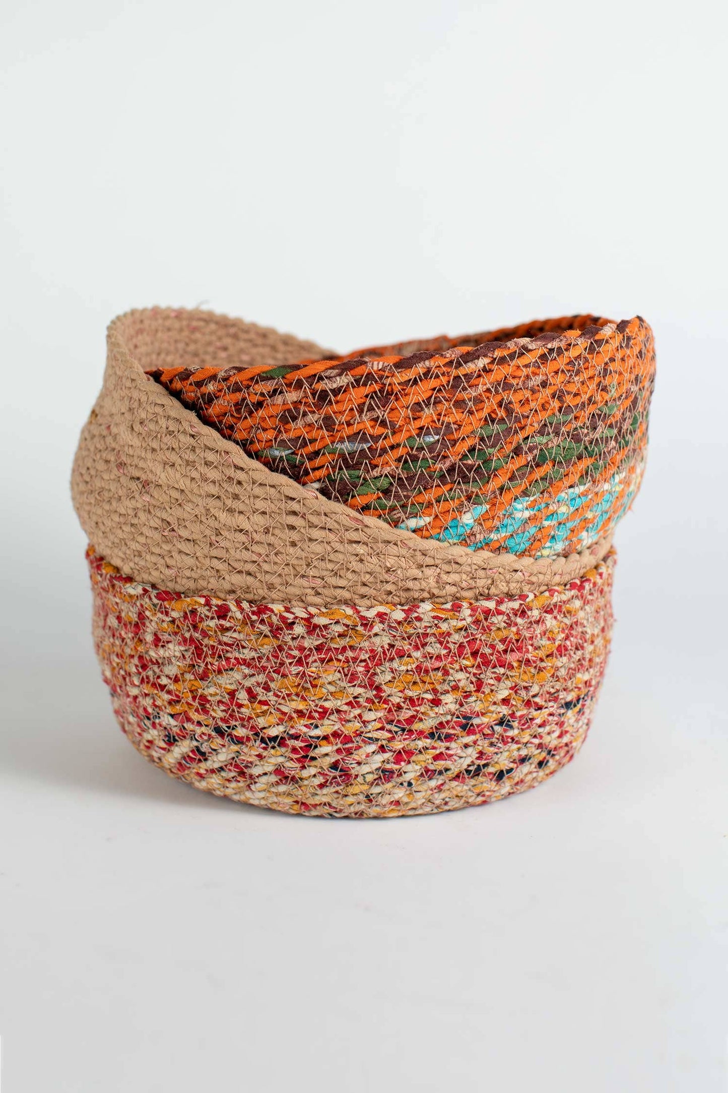 Swirling Sari Basket (Lg)