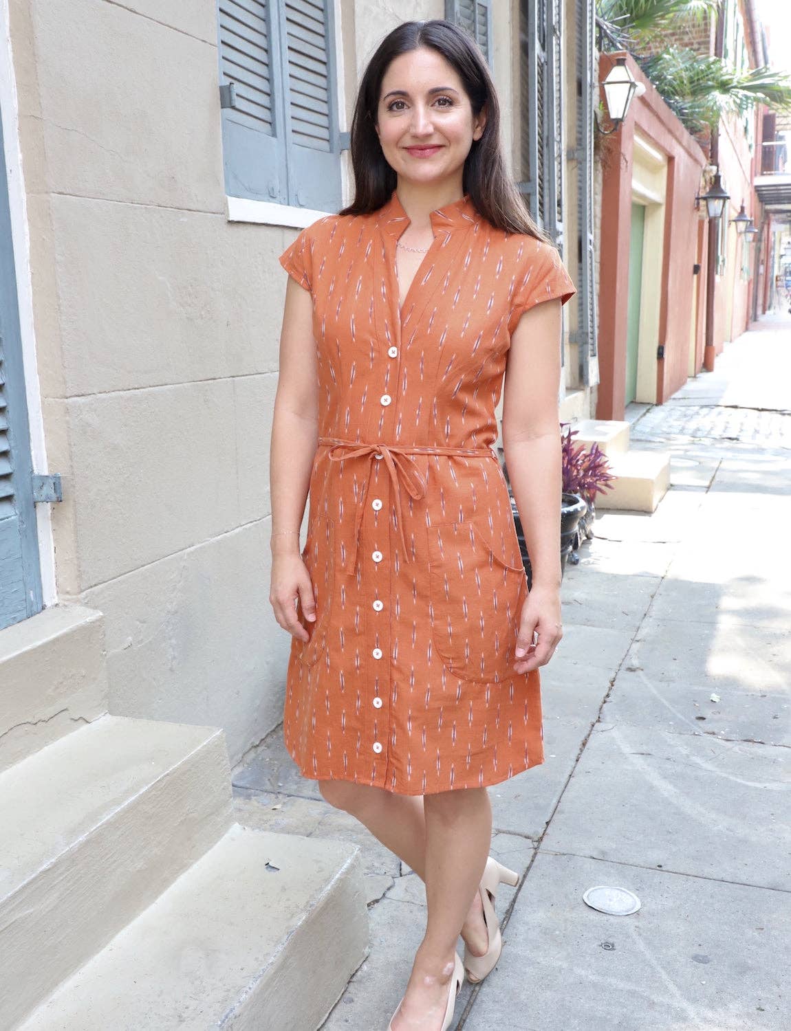 Autumn Glaze Button Up Dress