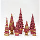 Tabletop Christmas Tree (Magenta/Gold)