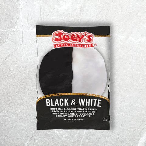 Joey's NY JUMBO Famous Black & White Cookies 4 oz 12 ct