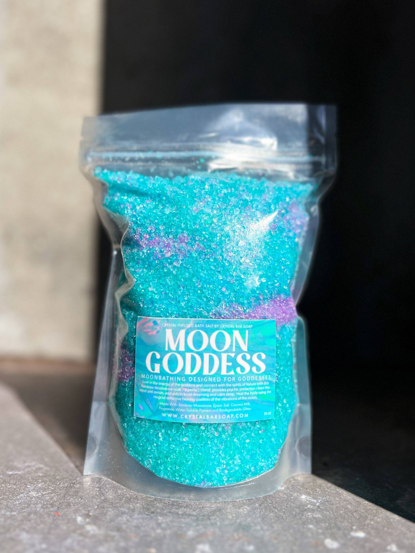 Moon Goddess - 30 oz Crystal Infused Bath Salt