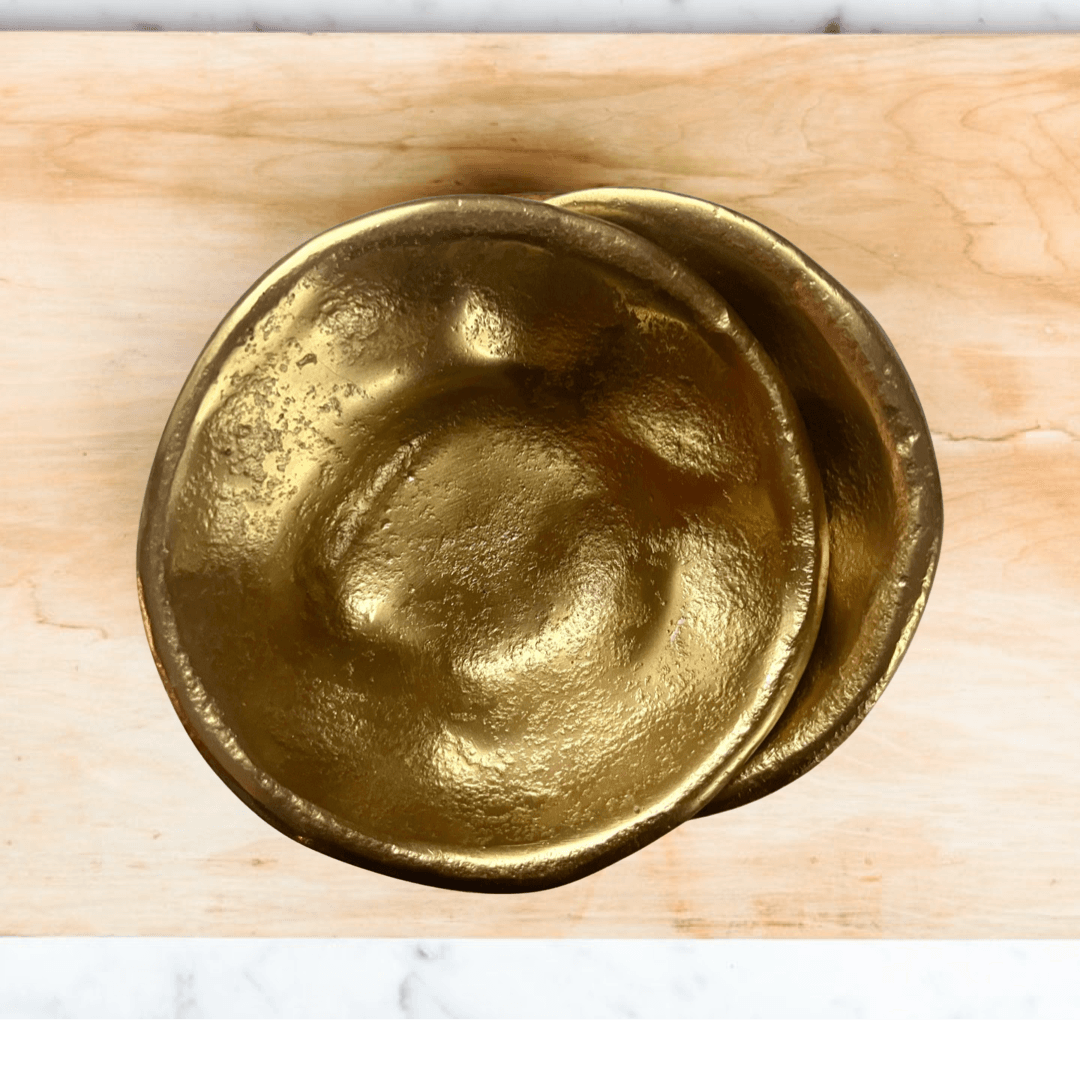 Small Gold Free Form Bowl