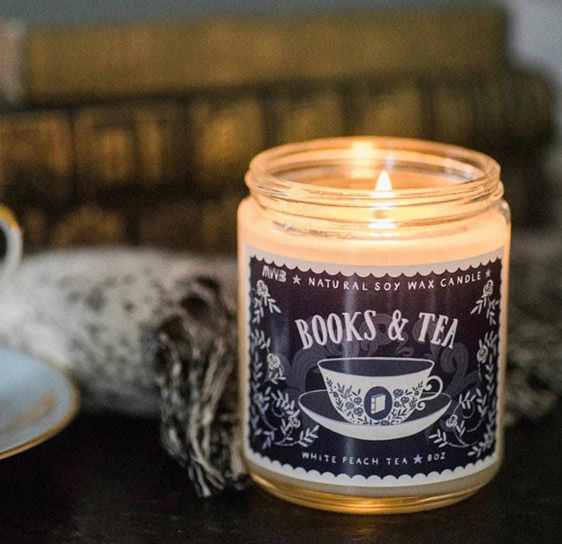 Books & Tea Candle