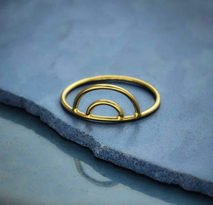 Gold Double Arch Ring