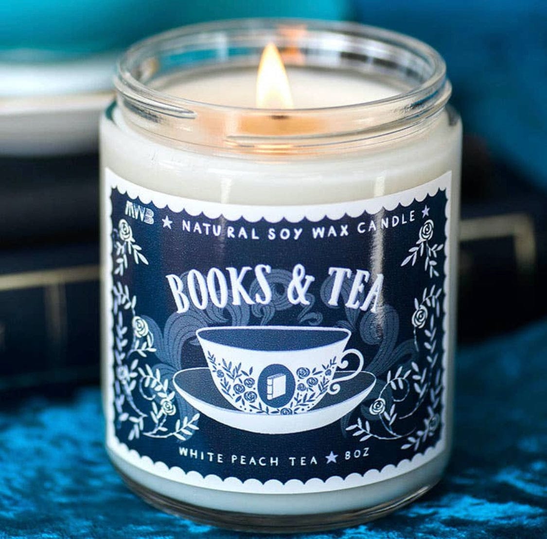 Books & Tea Candle